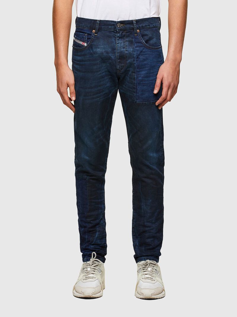 Joggjeans Diesel D-Strukt Slim 069ty Homem - Azuis Escuro KMSLW-1270